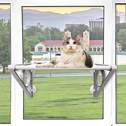 Katzen Fensterplätze bis 20 kg Katzen Fensterliege Katzenhängematte für Katzen Stabiles Fensterbrett Katzen Katzenliege Fenster Katzenhängebett Fenster mit Saugnapf