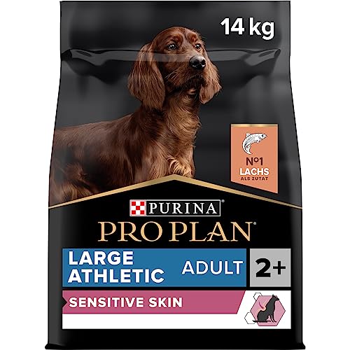  Large Athletic Adult Sensitive Skin Hundefutter trocken reich an Lachs 1er Pack 1x 14 kg