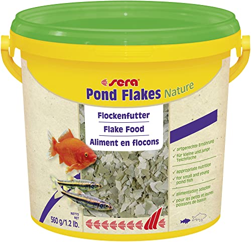  07075 Pond Flakes 3 8 Ltr.   das Lange schwimmende Flockenfutter für kleinere Teichfische Teichfutter BZW. Goldfischfutter