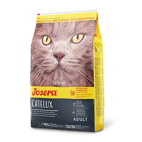 JOSERA Catelux 1 x 400 g Mit schmackhaftem Entenprotein Kartoffel für anspruchsvolle Katzen Super Premium Trockenfutter für ausgewachsene Katzen 1er Pack
