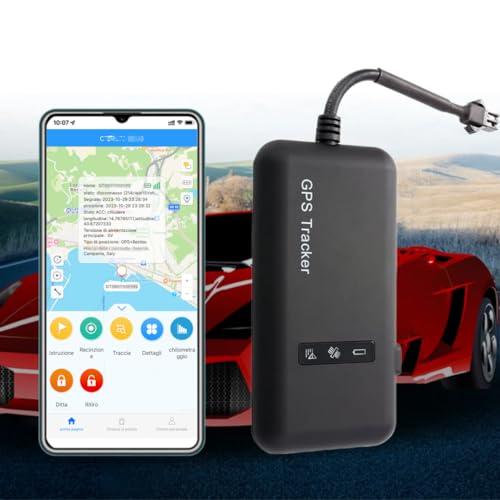 Winnes GPS Tracker Ortungsgerät für Auto LKW Fahrzeug Echtzeit-Tracking Tracker Mehrere Alarme GPS mit Historischen Verlauf Ohne Abonnement