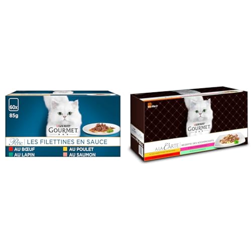 PURINA Gourmet Perle Erlesene Streifen Katzenfutter nass Sorten-Mix 60er Pack 60 x 85g Gourmet Gourmet PURINA Gourmet A la Carte Katzenfutter nass Sorten-Mix 60er Pack 60 x 85g