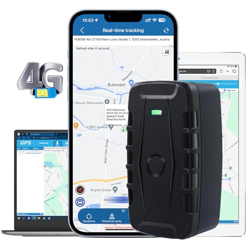 TKMARS TK918 4G GPS Tracker 20000mah Lange akkulaufzeit ohne ABO Magnetisch Wasserdicht IP67 Echtzeit-Tracking Ortungsgerät Für Auto Mehrere Alarmmodi Mit Kostenloser App