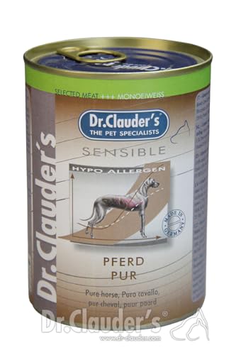 Dr. Clauders Dog Dose Selected Meat Sensible Pferd pur 400g Menge 6 je Bestelleinheit