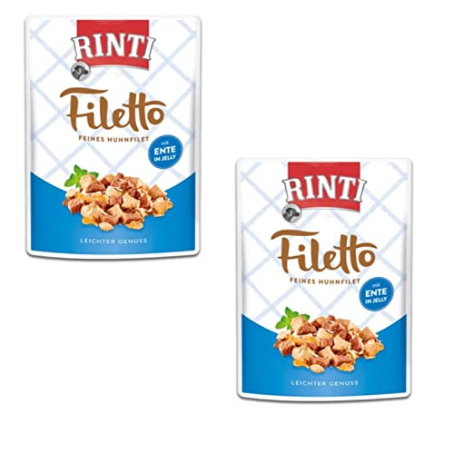 Rinti Hund - Filetto Huhn Ente - Doppelpack - 2 x 24 x 100g