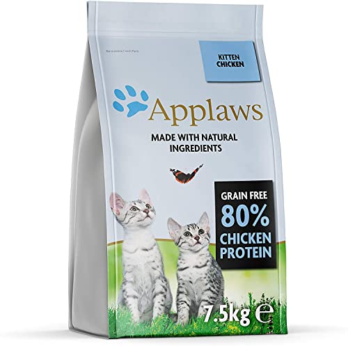 Applaws Kitten Trockenfutter mit Huhn komplett und getreidefrei für junge Katzen im Alter von 1-14 Monaten 1 x 7 5 kg Packung