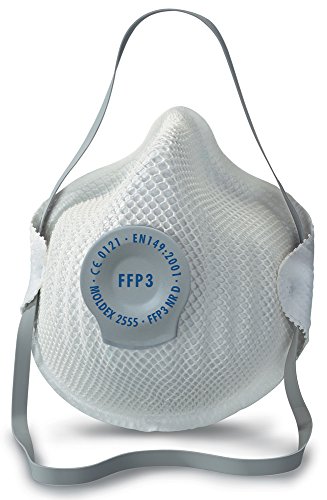 Moldex Atemschutzmaske FFP3 NR D mit Klimaventil Klassiker Mehrfarbig Pack of 20 2555