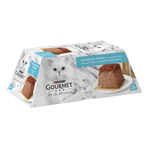 Purina Gourmet Revelations Mousse mit Einer Kaskade von Sauce Multipack 2x57g Thunfisch