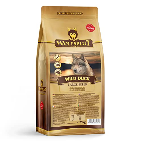 Wolfsblut - Wild Duck Large Breed - 2 kg - Ente - Trockenfutter - Hundefutter - Getreidefrei