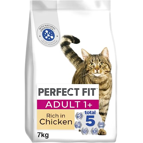 PERFECT FIT Adult Trockenfutter für erwachsene Katzen ab 1 Jahr - Huhn 7 kg 1 Beutel