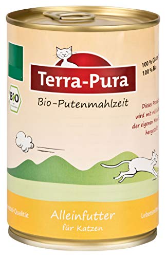 Terra Pura Bio Katzenfutter Putenmahlzeit 400g Glutenfrei 12er Packx 400 g