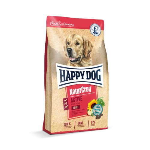 Happy Dog 60530 NaturCroq Active Alleinfutter mit heimischen Kräutern für ausgewachsene Hunde 15 kg Inhalt
