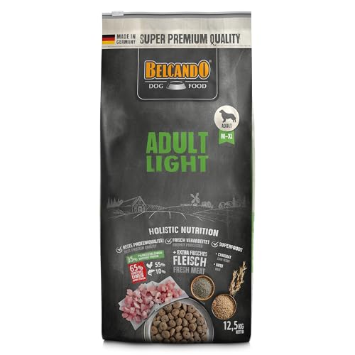 Belcando Adult Light 12 5 kg Hundefutter Trockenfutter für übergewichtige Hunde Alleinfuttermittel für ausgewachsene Hunde ab 1 Jahr