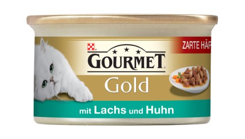 Gourmet Gold Katzenfutter mit Lachs und Huhn 85 g