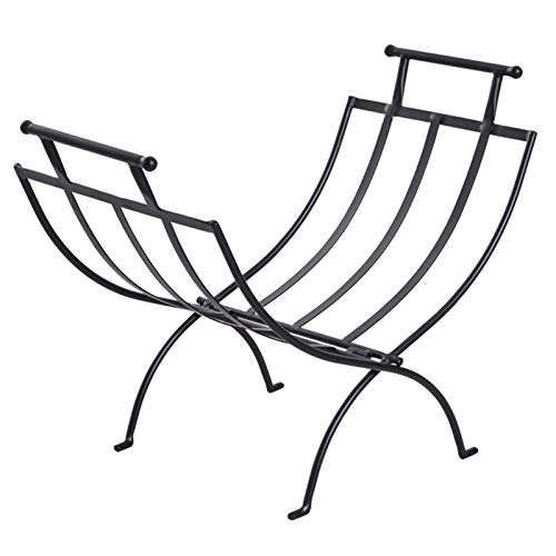 Kaminholzregal Leichter Kaminholzhalter 60 35 45 Brennholzregal mit Griffen Holzwiege Holzofen Herd Log Carrier Size 60 35 45cm