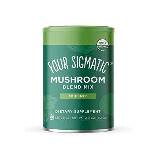 Mushroom Blend Defend Mix by Four Sigmatic Organic Mushroom Powder Complex with Lion s Mane Chaga and More Natural Immune Support Supplement Gluten Free 30 Servings