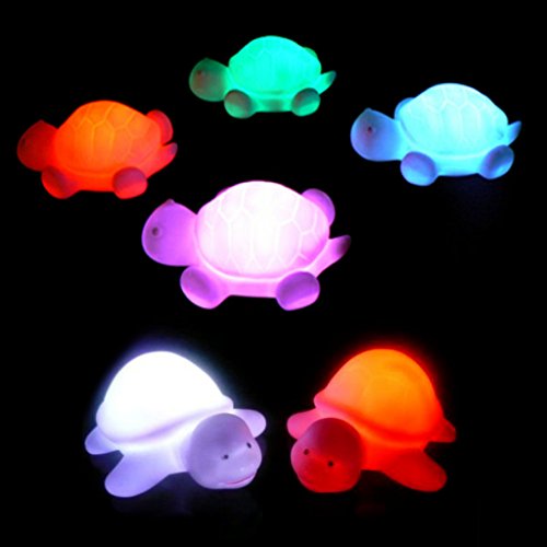 RG-FA Flashing Light Up Spielzeug Schildkröte LED 7 Farben Nachtlicht Lampe
