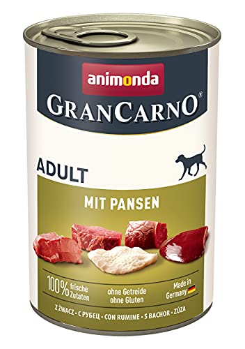 animonda Gran Carno Adult Hundefutter Nass Nassfutter für erwachsene Hunde mit Pansen 6 x 400 g