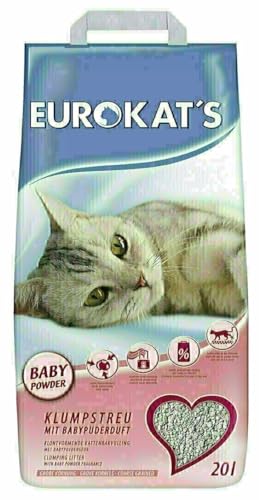 Gimborn 613246 Katzenstreu Eurokat s Babypuder 20 Liter