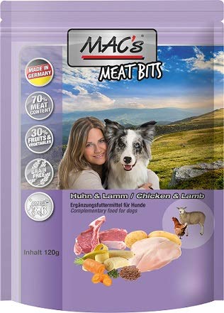 MAC s Dog Meat Bits Snack mit Huhn Lamm 9x120g