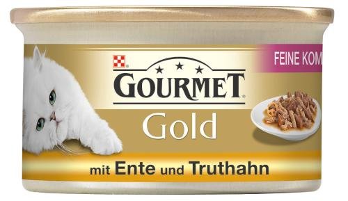 Purina Gourmet Gold mit Ente Truthahn 24er Pack 24 x 85 g