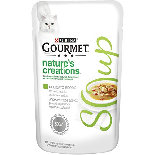 Purina Gourmet Nature s Creations Soup Feuchte Katzen mit natürlichem Thunfisch und Gemüse 32 Beutel 40 g Ciacuna