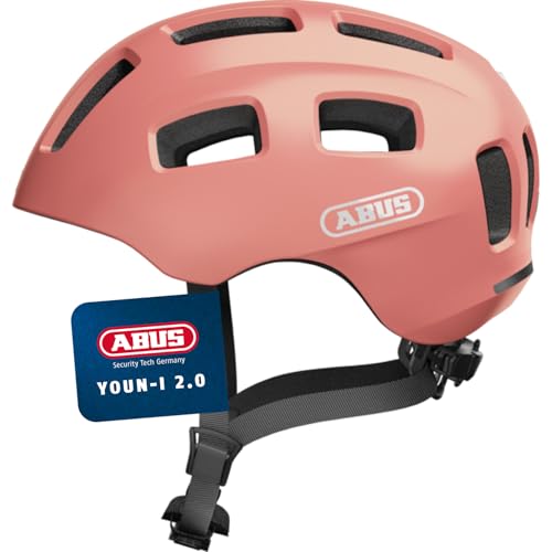 ABUS Youn I 2.0   mit Licht für Kinder Jugendliche und Junge Erwachsene   Mädels Jungs   Ros gold Größe S Rose Gold S 48 54 cm