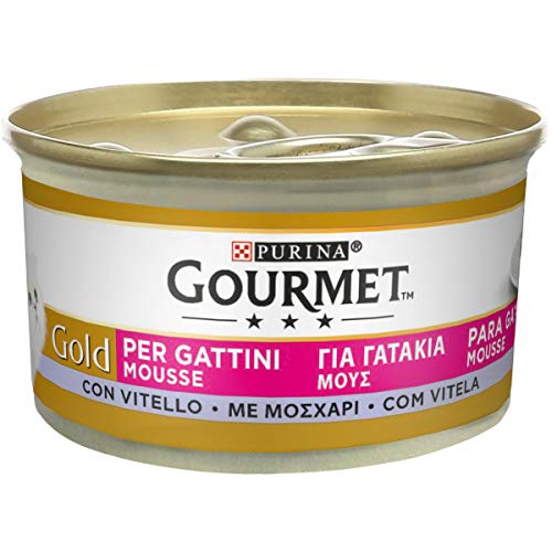 Purina Gourmet Gold Mousse für Kätzchen mit Kalbfleisch 24 Dosen 85 g