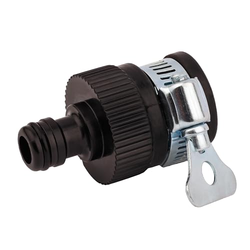 MIVOS Aussenhahn Adapter - Universal Wasserhahn-Adapter - zum Anschluss Gartenschlauchs an einen Wasserhahn mit einem Außendurchmesser von 1 2 - 1 - auch ohne Gewinde - Einfache Montage