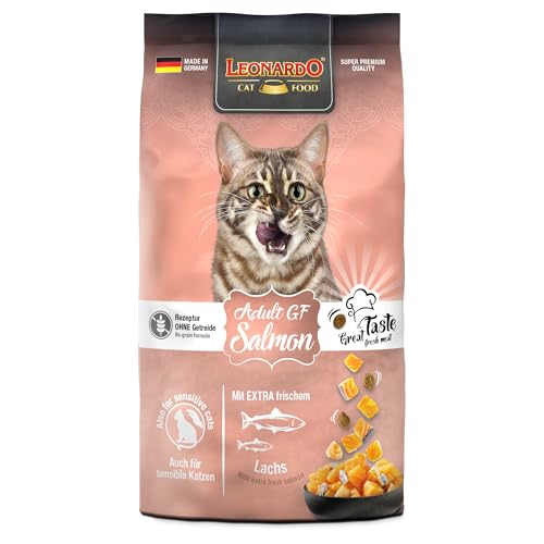 LEONARDO Adult GF Salmon für Katzen 300g glutenfrei mit Amaranth hochwertiger Lachs Alleinfutter Made in Germany