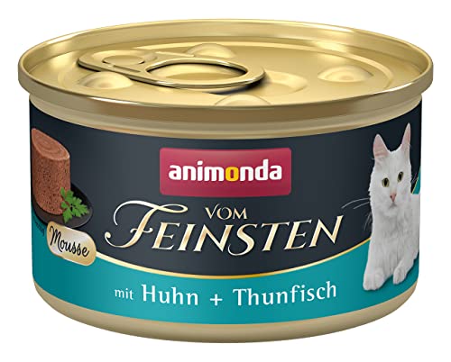  Mousse Katzennassfutter für erwachsene zuckerfrei Huhn Thunfisch 12x 85