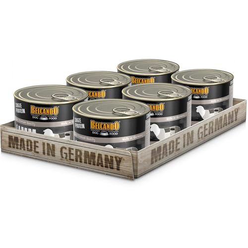 Belcando Single Protein Dose 6x200g Lamm Sortenreines Nassfutter für Hunde Monoprotein Feuchtfutter