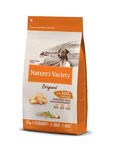 Nature s Variety Original Trockenfutter für ausgewachsene Hunde Kleiner Rassen mit Huhn ohne Knochen 1 5 kg