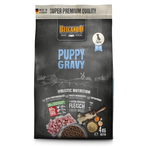 Belcando Puppy Gravy 4 kg Welpenfutter Trockenfutter für Welpen Alleinfuttermittel für Welpen bis 4 Monate