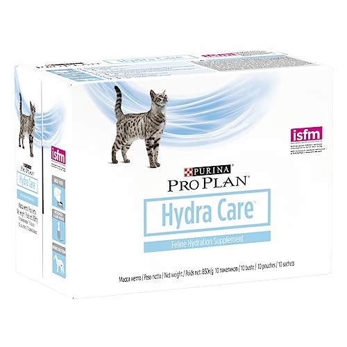 Pro Plan PURINA Hydra Care Katze 10 x 85 g Ergänzungsfuttermittel für ausgewachsene Katzen Kann dabei helfen die Wasseraufnahme zu erhöhen Im Frischebeutel