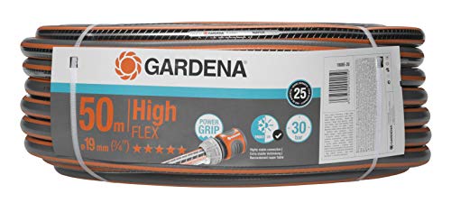 Gardena Comfort HighFLEX Schlauch 19 mm 3 4 Zoll 50 m Gartenschlauch mit Power-Grip-Profil 30 bar Berstdruck hochflexibel formstabil UV-beständig verpackt 18085-20