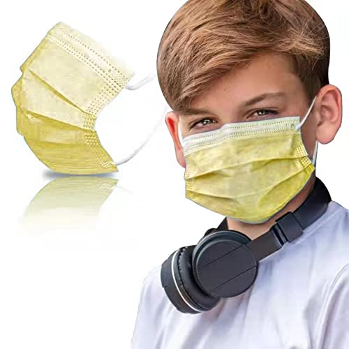 SYMTEX Medizinisch Chirurgische Type IIR Norm EN 14683 zertifizierte Mundschutzmasken OP 3 Gesichtsmaske Einwegmaske Gelb
