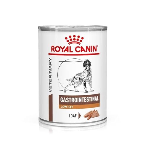 Royal Canin Veterinary Gastrointestinal Low Fat Mousse 12 x 420 g Diät-Alleinfuttermittel für ausgewachsene Hunde Zur Unterstützung der Verdauung und bei Übergewicht