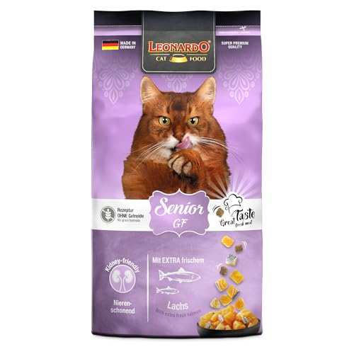 LEONARDO Senior GF für Katzen 1 8kg mit frischem Lachs leicht verdaulich getreidefrei Alleinfutter Made in Germany