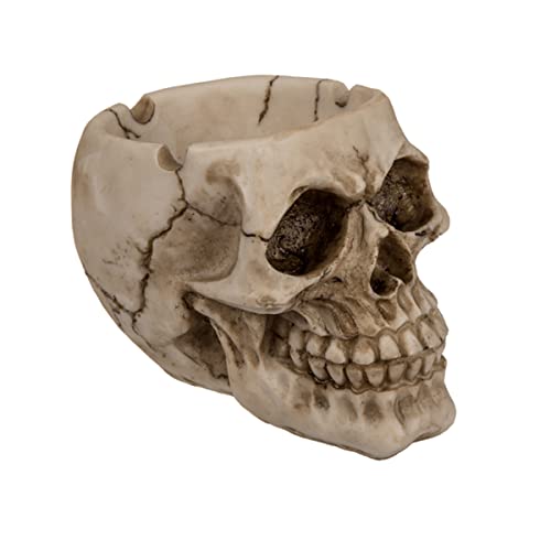 Out of the blue 78 5723 Polyresin-Aschenbecher Totenkopf circa 12 cm