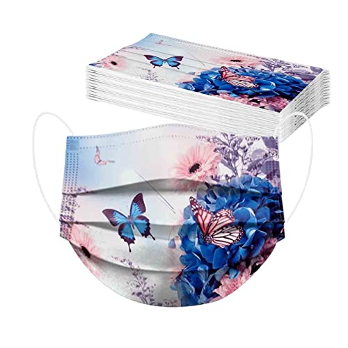 95sCloud-1 20 stück Erwachsene Protective Mundschutz Masken 3-lagig Atmungsaktiv Rosa Motiv Mund-Nasenschutz Face Cover Mouth Filter Mundmasken Multifunktionstuch Bandana Halstuch Schals J 20PCS