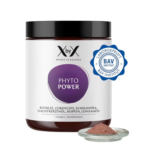 XbyX Phyto Power 90g 45 Portionen Hormonelle Unterstützung ab der Menopause Hormonfrei Ohne Soja Rotklee Schisandra Nachtkerzenöl Hopfen Leinsamen Aus Deutschland