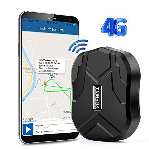 4G GPS Tracker Auto GPS Tracker mit Starker Magnet Echtzeit GPS GPRS GSM Tracker Diebstahlsicherung für Fahrzeug Autos Motorrad LKW Wasserdicht GPS Ortungsgerät