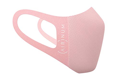 Airinum Lite Air Mask - Atemschutzmaske mit Filter und Elatischer Ohrenhalterung Leichtgewichtige Waschbare Maske für Stadt Reisen Fahrradfahren S Cloudy Pink