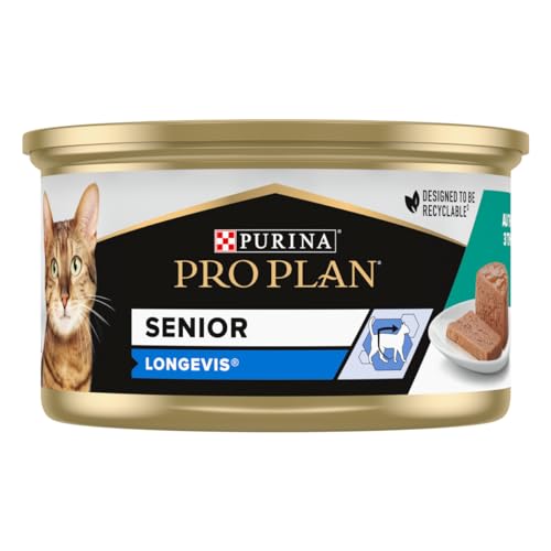 PURINA PRO PLAN Senior Longevis Thunfischschaum Katze Lunchbox 85 g 24 Stück