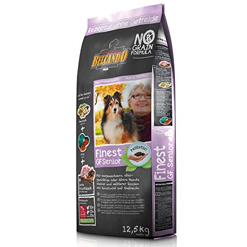 Belcando Finest GF Senior 12 5 kg getreidefreies Hundefutter Trockenfutter für empfindliche ältere Hunde Alleinfuttermittel für Hunde ab 1 Jahr