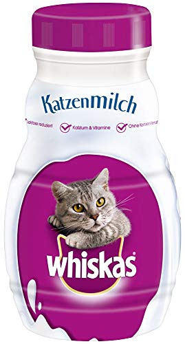 Whiskas Katzenmilch fÃ¼r KÃ¤tzchen ab 6 Wochen 15 Flaschen 15x200ml Leckerer Snack fÃ¼r eine glÃ¼ckliche Katze laktosereduziert und leicht verdaulich