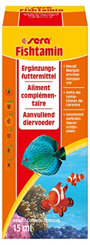  Fishtamin 15   Das Extra an Vitaminen mehr Vitalität   eine schmackhafte Emulsion aus 12 wertvollen Vitaminen zum Auftropfen auf das Futter oder ins Wasser