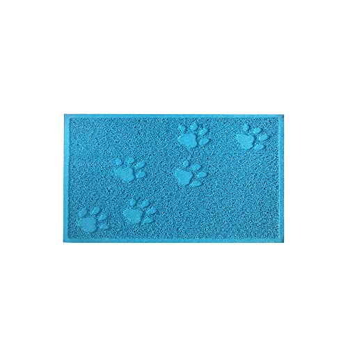GFEU Katzenstreutablett Wasserdicht Anti Rutsch Haustier FÃ¼tterungsmatte Pad Kitty Hund Blau
