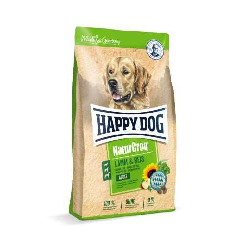 Happy Dog 60526 NaturCroq Lamm Reis Trockenfutter mit heimischen Kräutern für ausgewachsene Hunde 15 Inhalt
